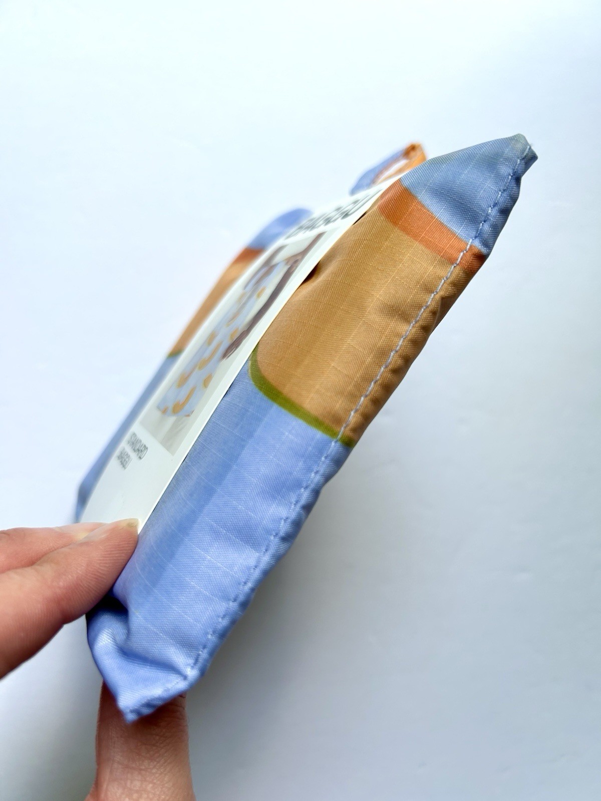 NEW! Baggu STANDARD BAG in “Cantaloupe Blue” — Recycled Nylon, SOLD OUT + RARE!