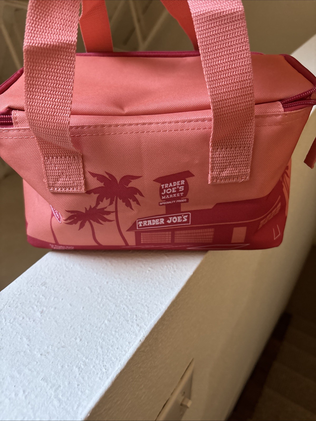 Trader Joe’s Mini Insulated Bag Peach Pink 2025 Release Limited Edition
