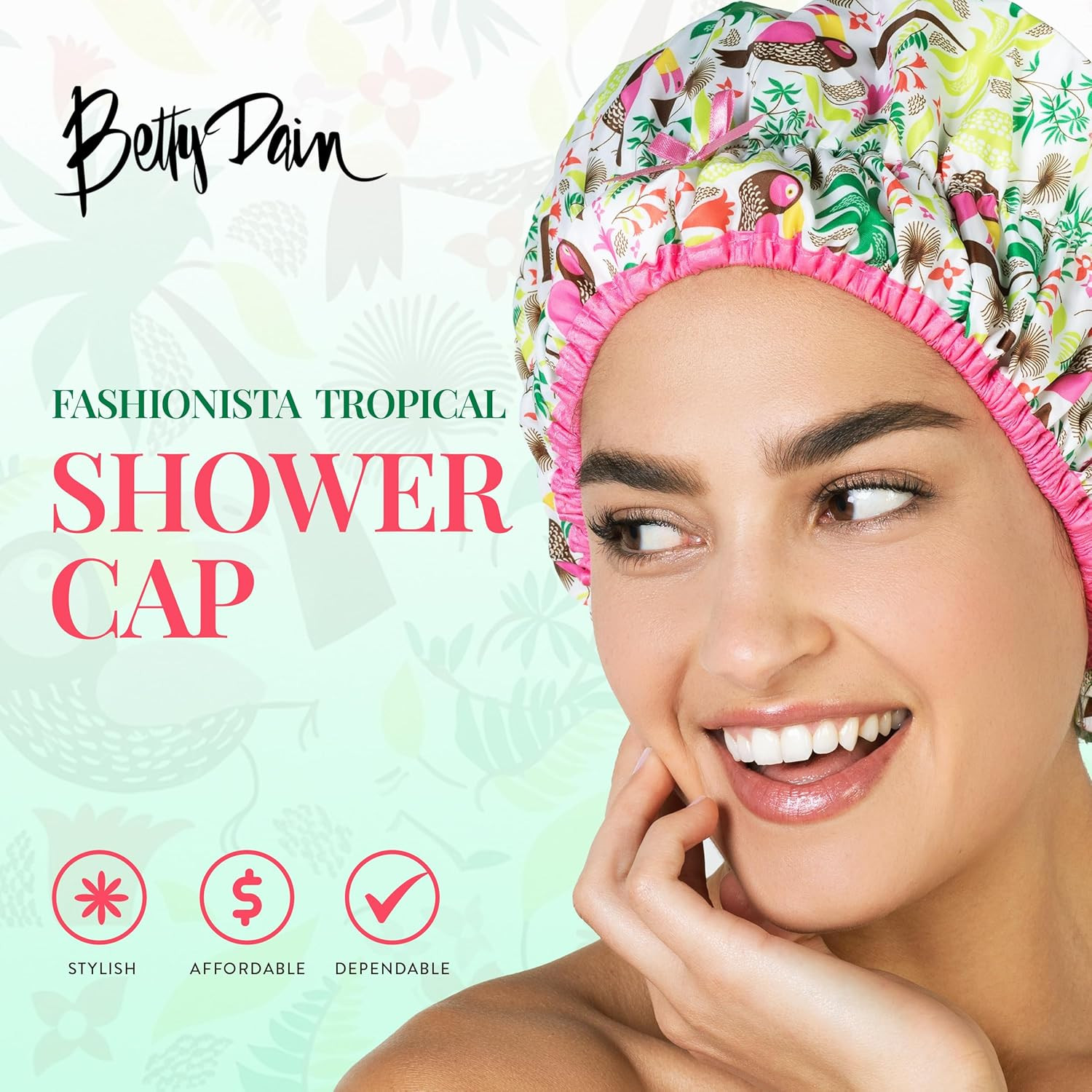 Reusable Bath & Shower Cap Lined, Oversized Waterproof Shower Caps Large