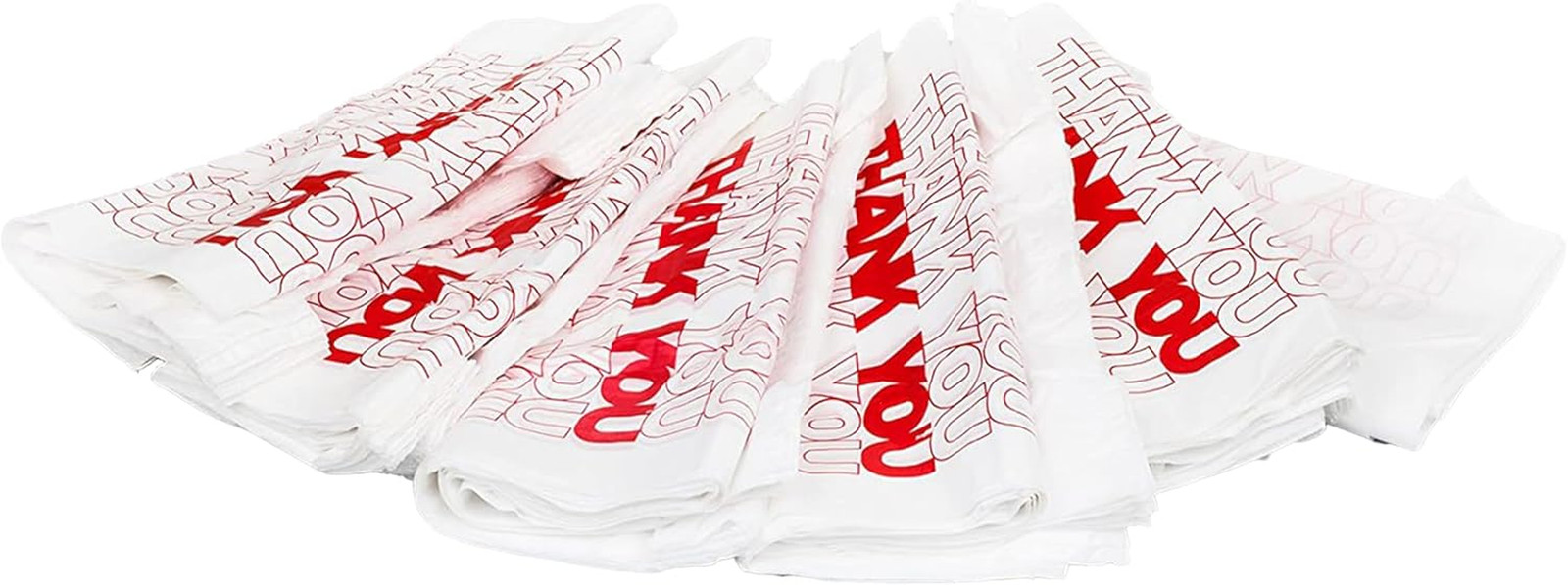 Thank You Shopping Bags 11.5″ x 21″ Transparent 308 Pack