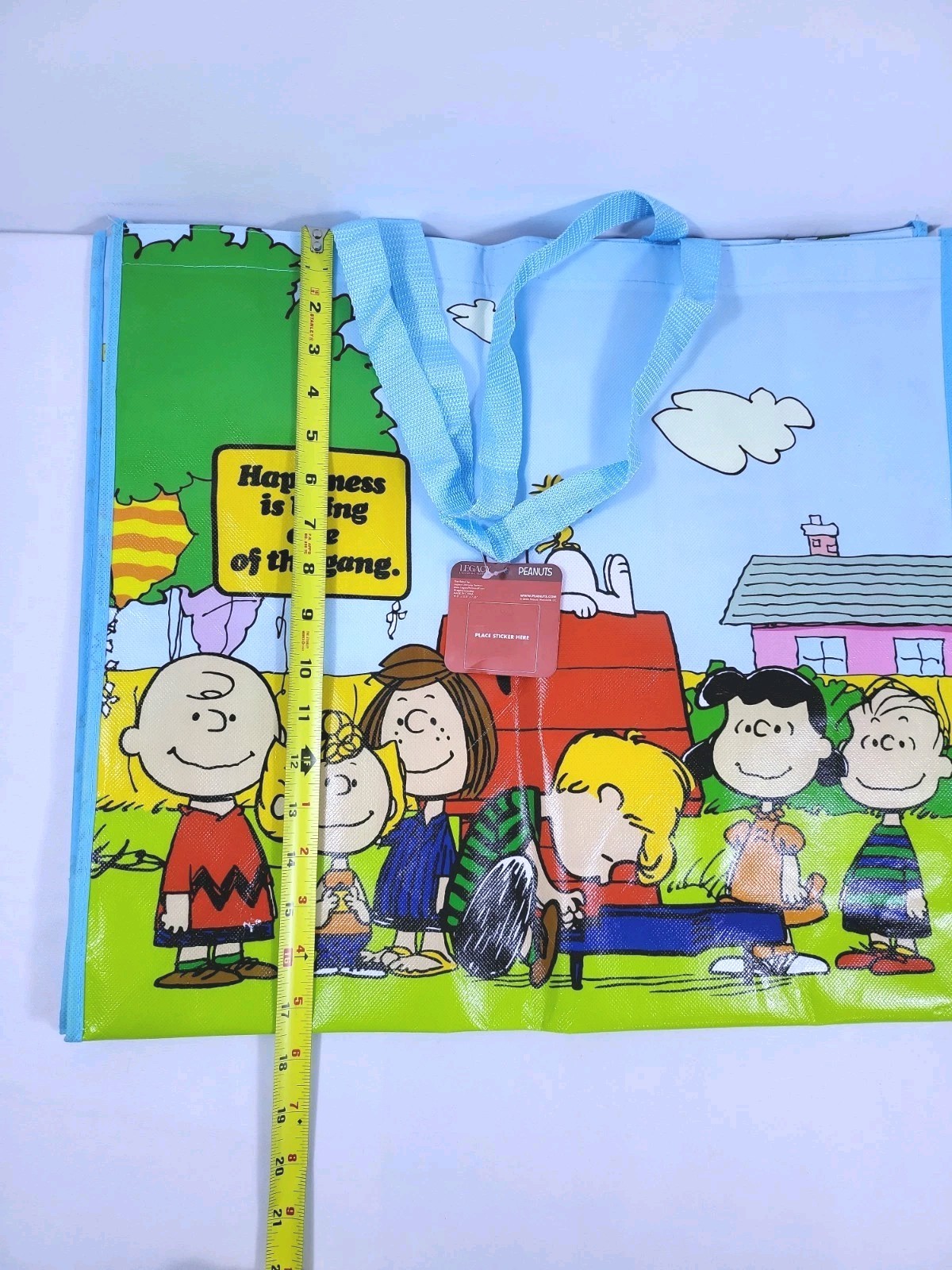 Peanuts Gang New Reusable Shopping Bag Grocery Travel Bag 19.5″x17.5″x7.25″