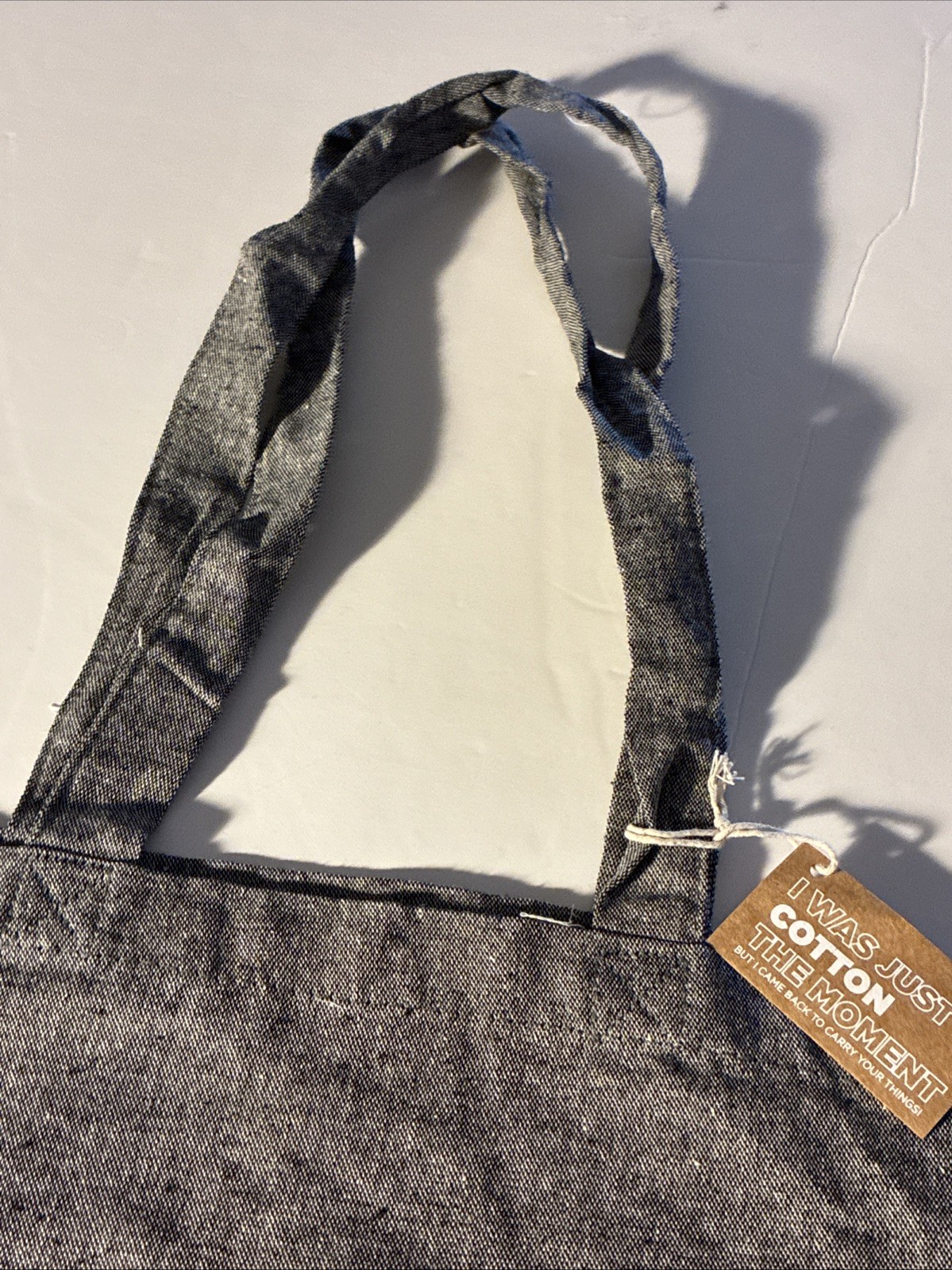 ✅NWT J.P. Morgan Canvas Swag Gray Tote Shopping Book Trader Bag