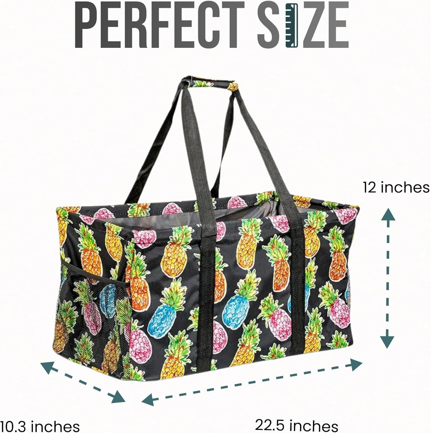 Extra Large Utility Tote Bag Oversized Collapsible Pool Beach Canvas Basket
