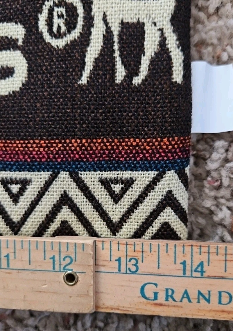 Natural Grocers Alpaca Shopping Bag Tote Woven SW Ecuador Shoulder Strap Lined