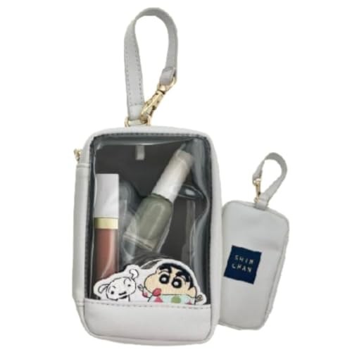Marimo Craft Crayon Shin-chan Hyokkori Embroidery Series Petit Carry Case Gray
