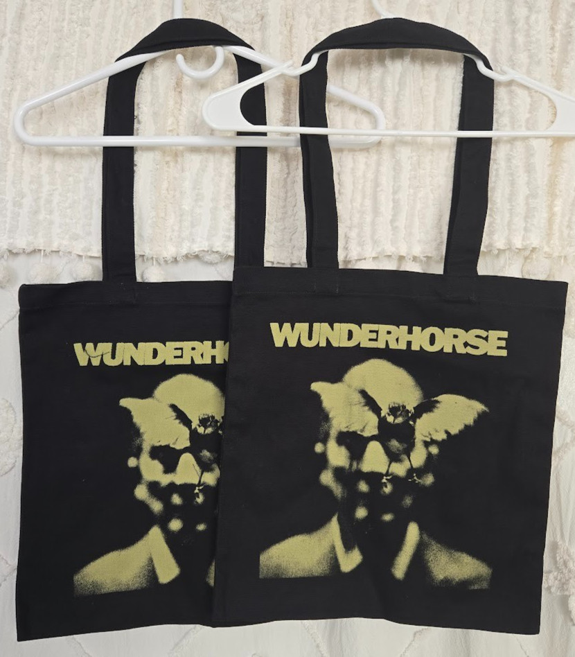 Wunderhorse Tote Heavy Duty Shopping Canvas Tote 2-Bags 14″ x 15″ Black