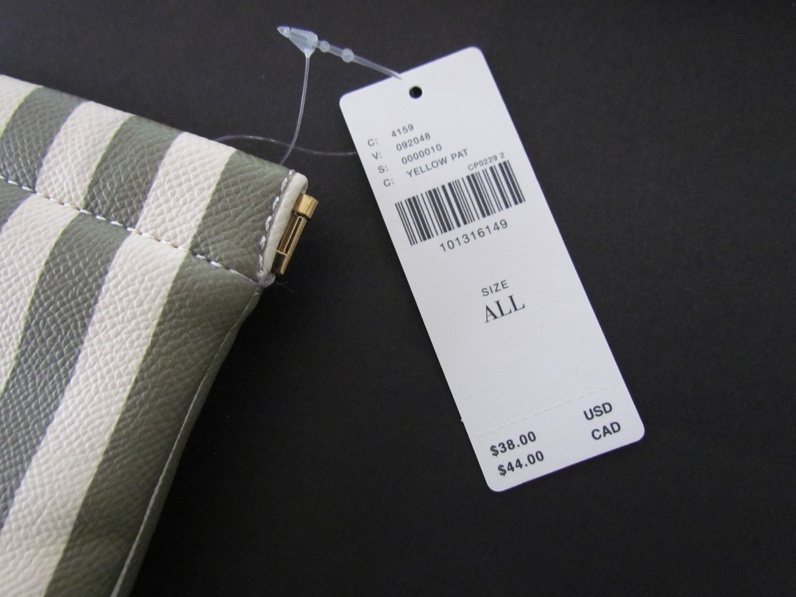 NEW Anthropologie Celandine Tote Bag & Sunglass Case Green Stripe NWT