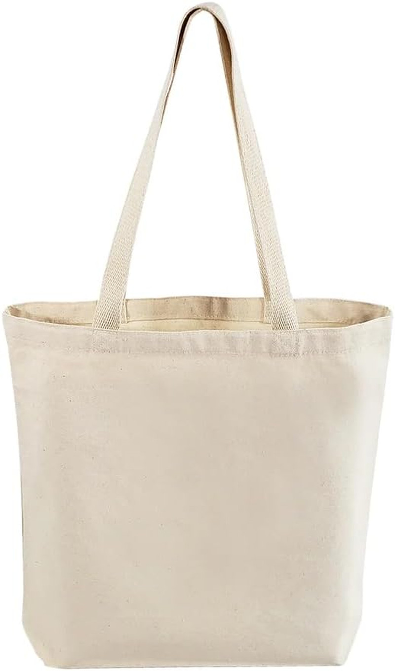 Wholesale Canvas Tote Bags, 15″W x 16″H x 3″G, Cotton Reusable Grocery Shopping