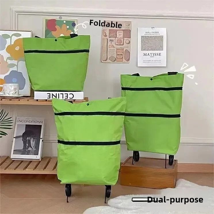 Foldable Shopping Trolley Bag – Wheeled, Reusable, Large, Eco-Friendly, Grocery