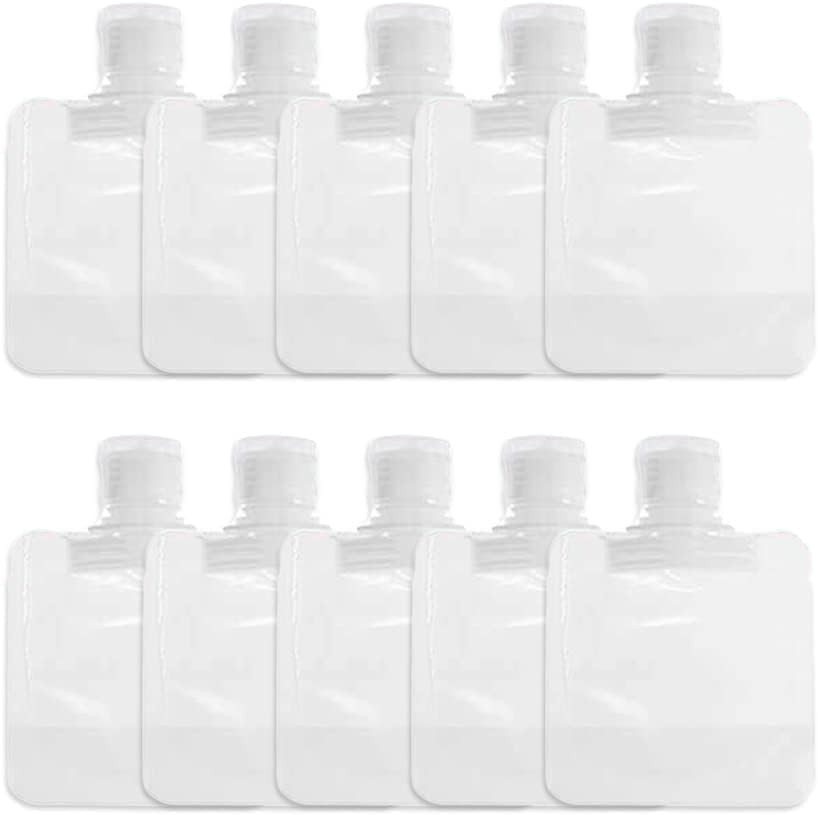 GOUDOGEDC 10Pcs Transparent Portable Fluid Packing Bags,New Travel 11cm*7.8cm
