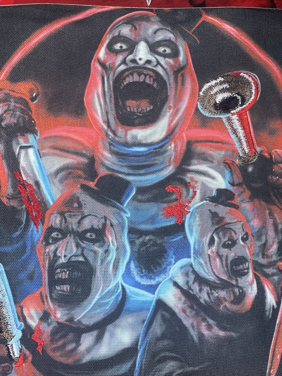 TERRIFIER 2025 Art The Clown Spirit Halloween Canva Tote Bag Embroidered NEW
