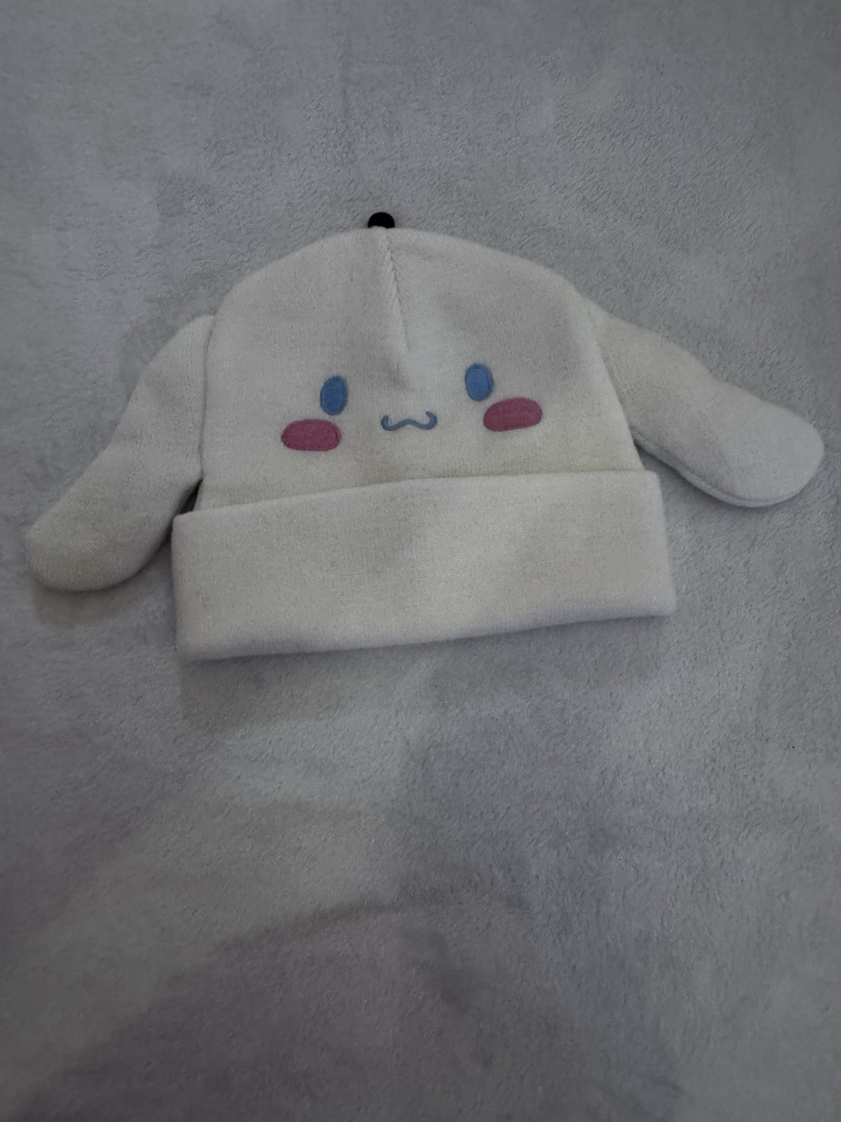 Sanrio Cinnamon Roll tote bag used and Hot Topic floppy Ear Beanie Hawaii anime
