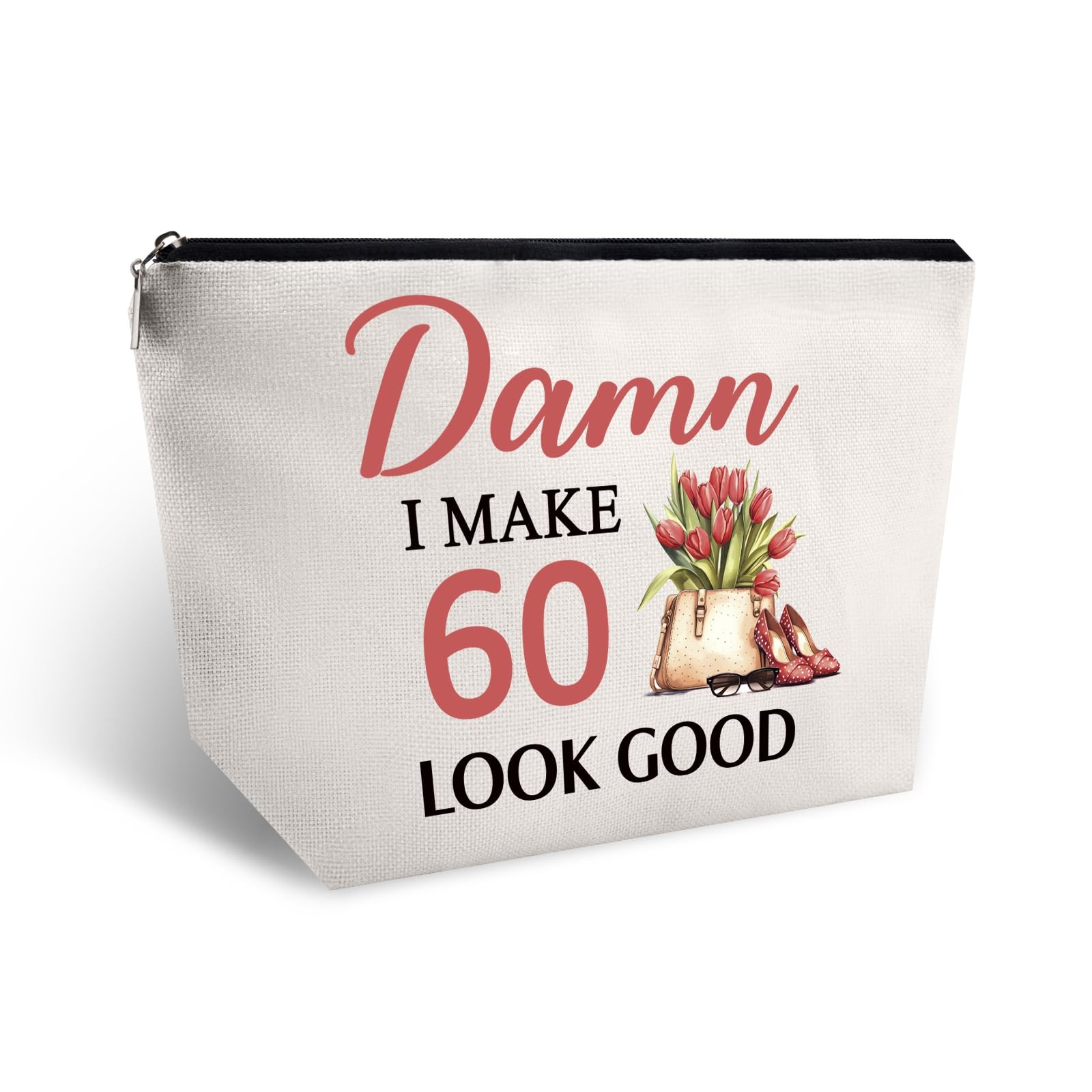 Mothers Day Gifts For Mom 60th Birthday Gifts For Women Funny Cosmetic Bag 60 Ye