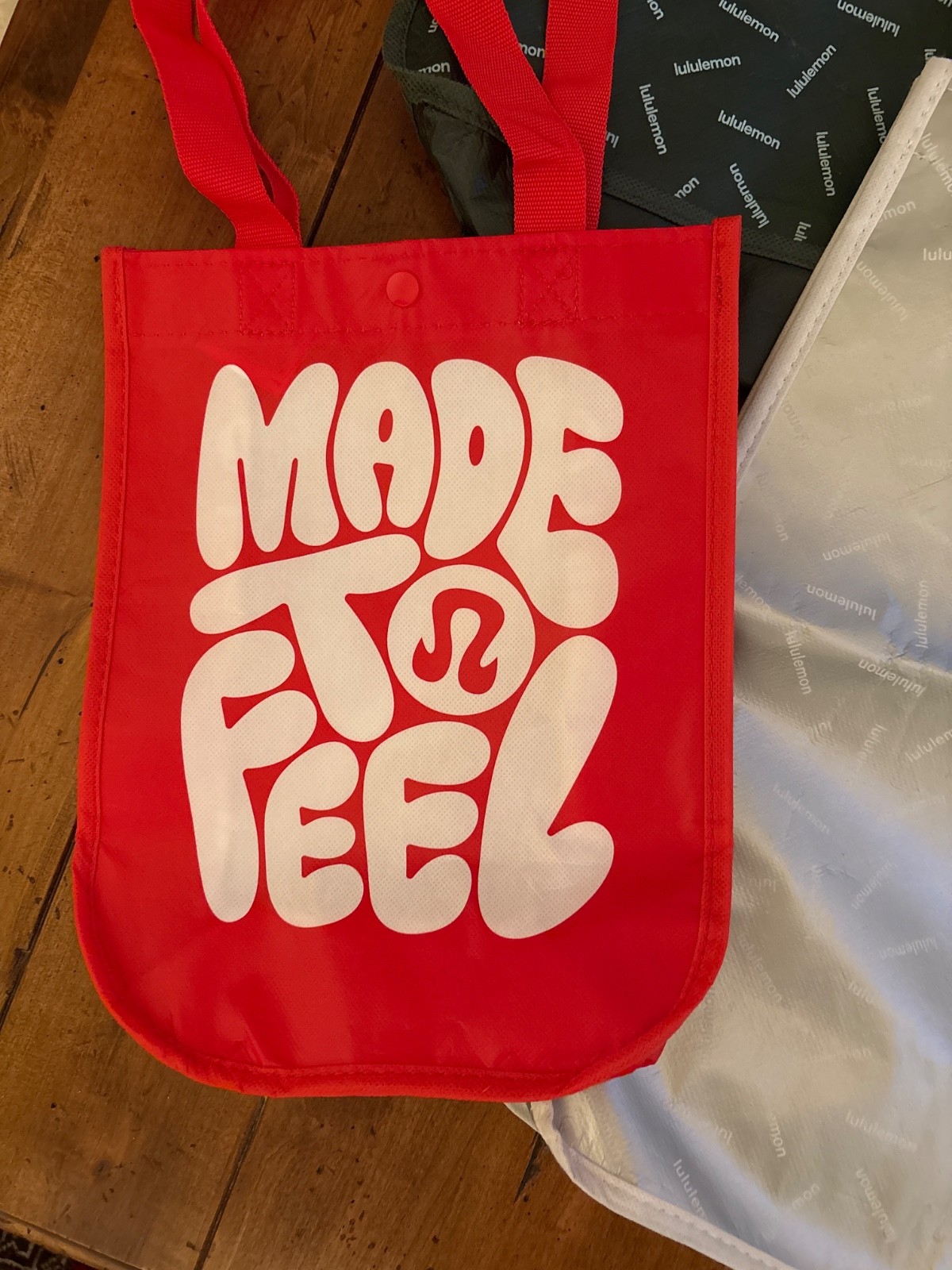 Lot of 5 Lululemon Reusable Bags Limited Edition 3 Large 16”/ 2 Small 12”