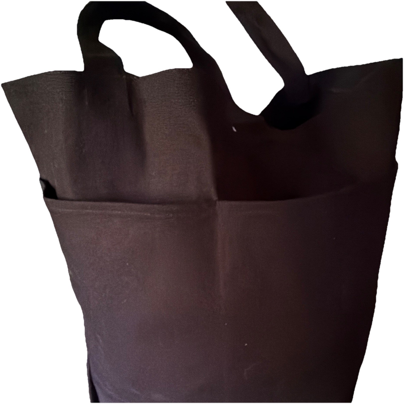 Black Canvas Foldable Reusable Shopping Bag with Graphic Print