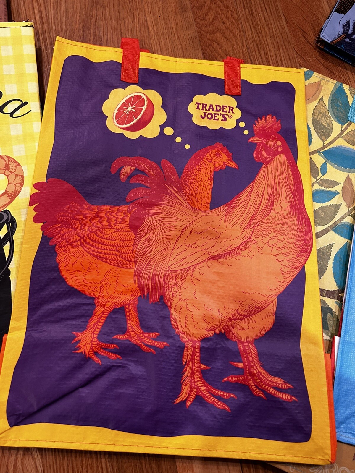 Trader Joe’s Mandarin Orange Chicken Reusable Shopping Bag New With Tags! RARE!