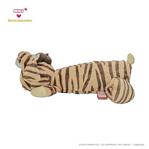 NICI × Sanrio Pompompurin × Tiger Plush Zip Pouch 30cm Japan Collaboration