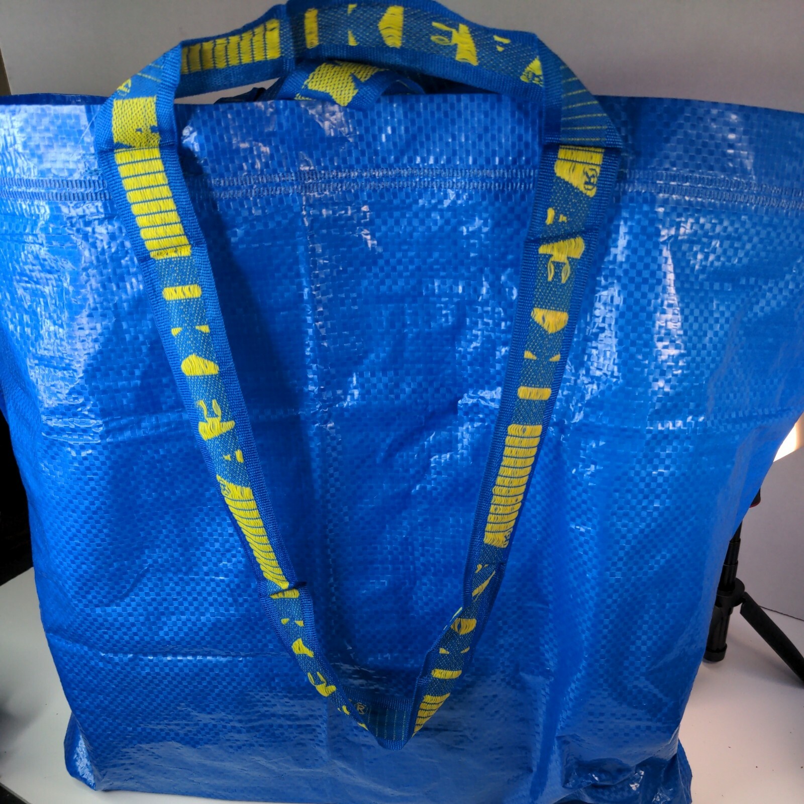 IKEA BLUE FRAKTA 10Pk MEDIUM BLUE SHOPPING LAUNDRY STORAGE BAG 10 GALLON NEW