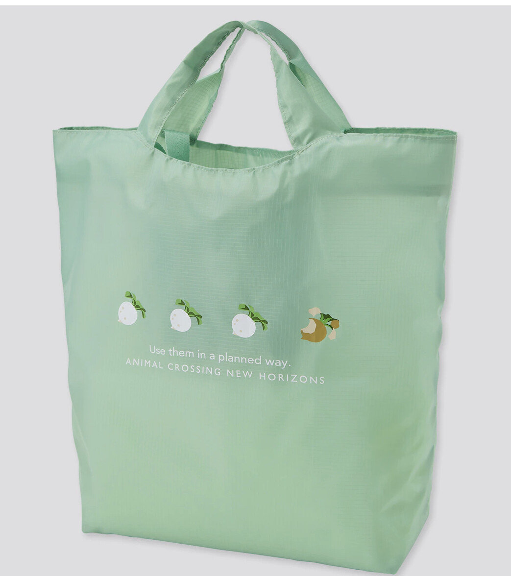 Animal Crossing x uniqlo Collaboration Pocketable Tote Bag Reusable Bags Nook