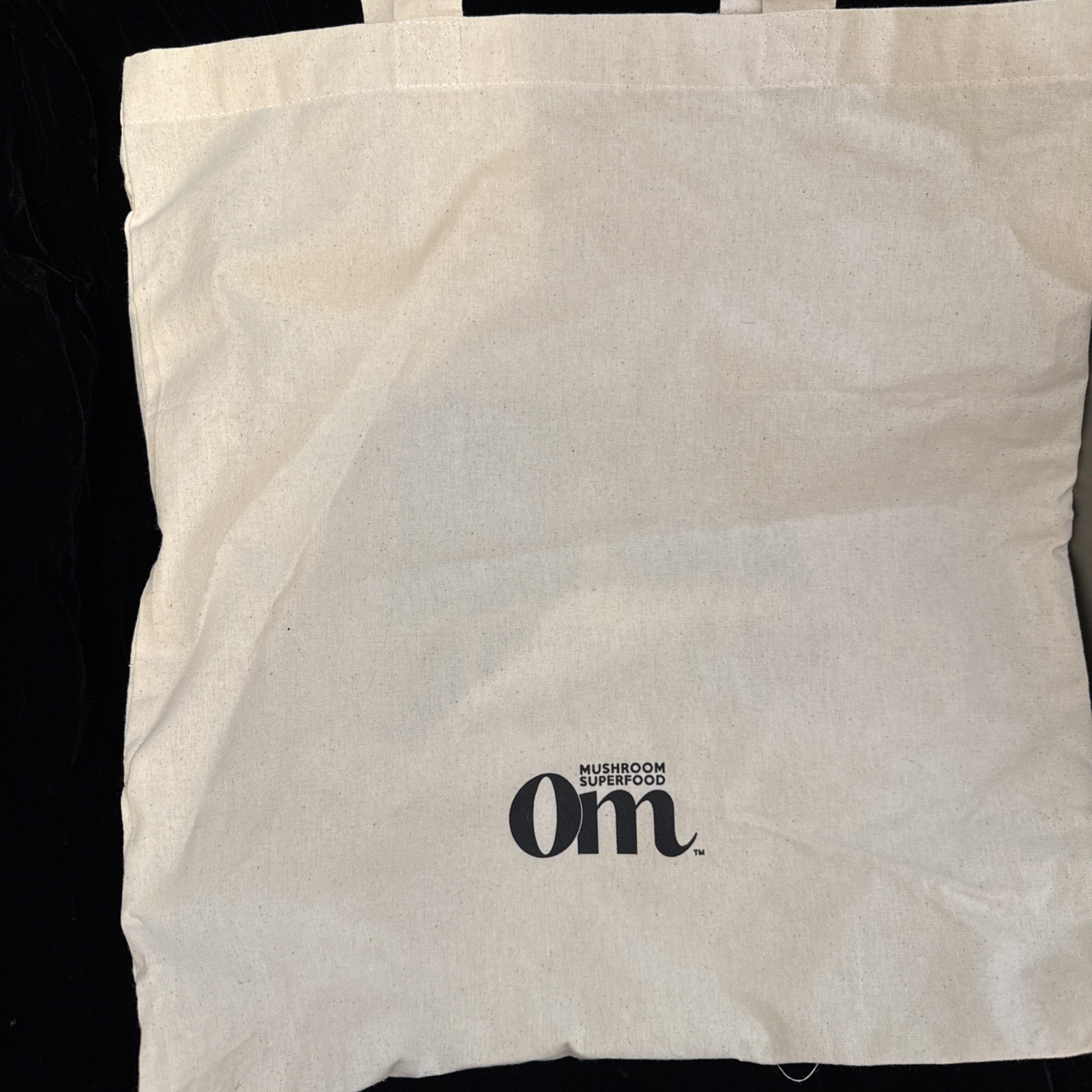 New Om Mushroom Superfoods Foraging Bag Reusable Canvas Grocery Bag or BookTote