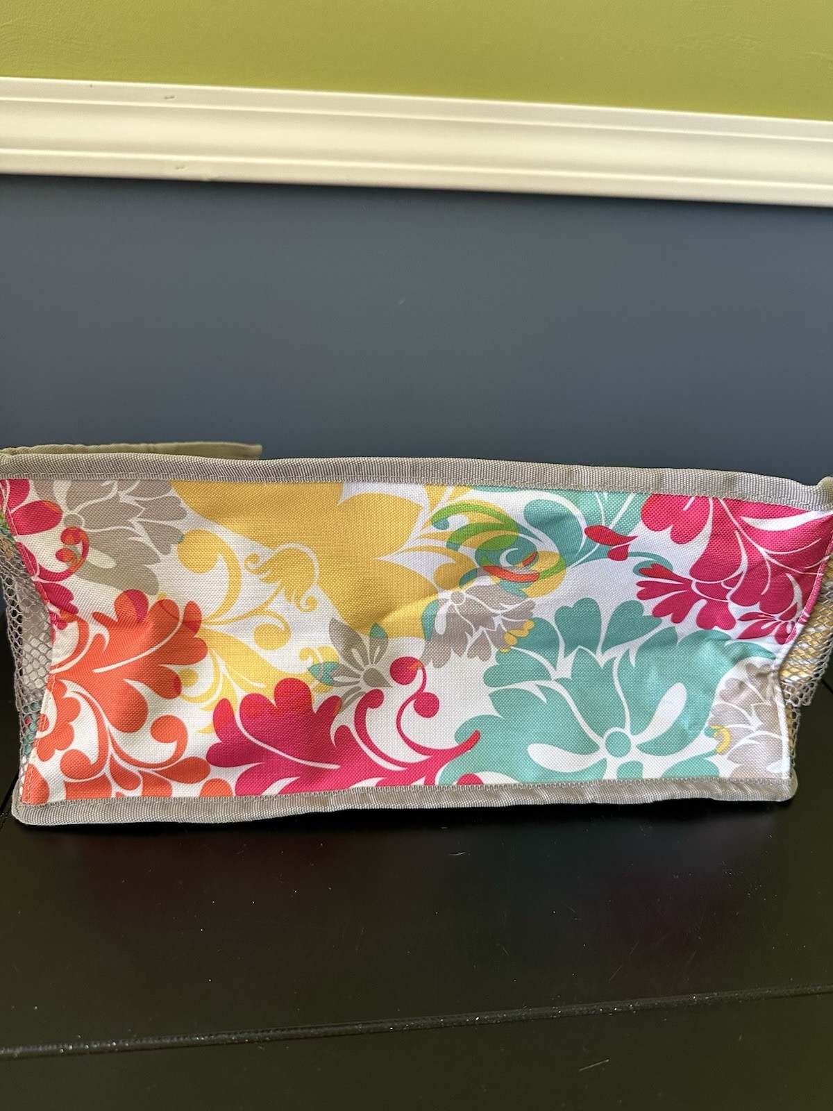 Thirty-One Keep It Island Damask Caddy Tote Bag 13” Colorful Floral Beach Pool
