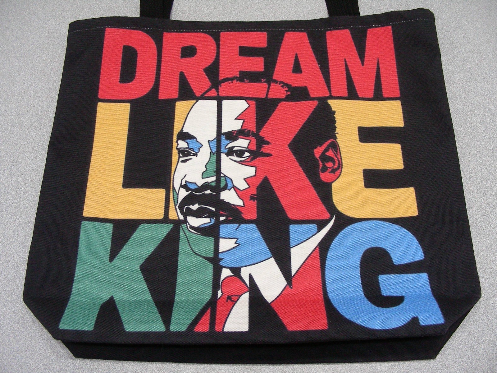 DREAM LIKE KING – MLK – 16 X 14 X 3.75 Inches – Polyester Tote Bag!