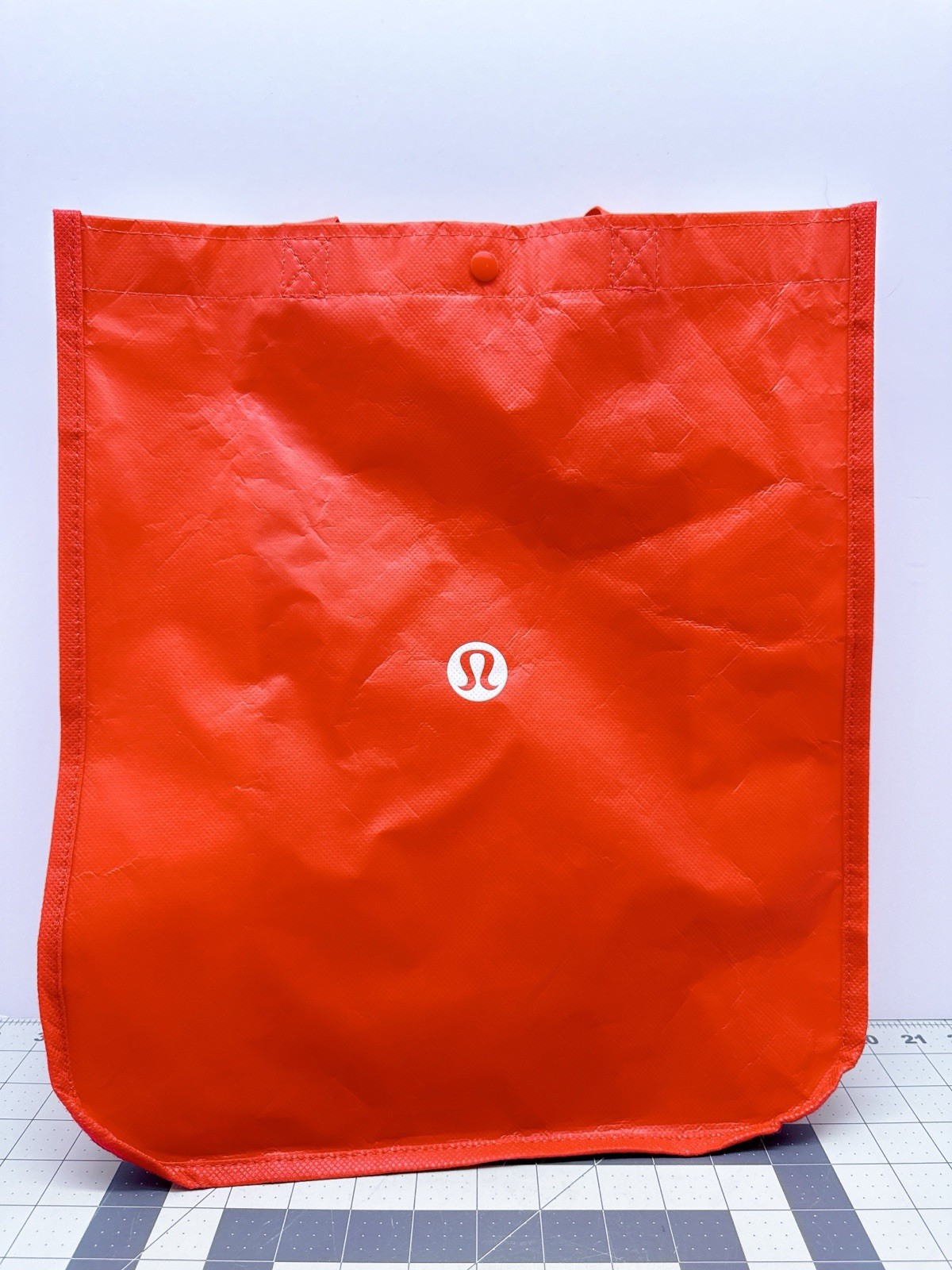 Lululemon Reusable Shopping Large Tote Bag w/ Nylon Handle – Red