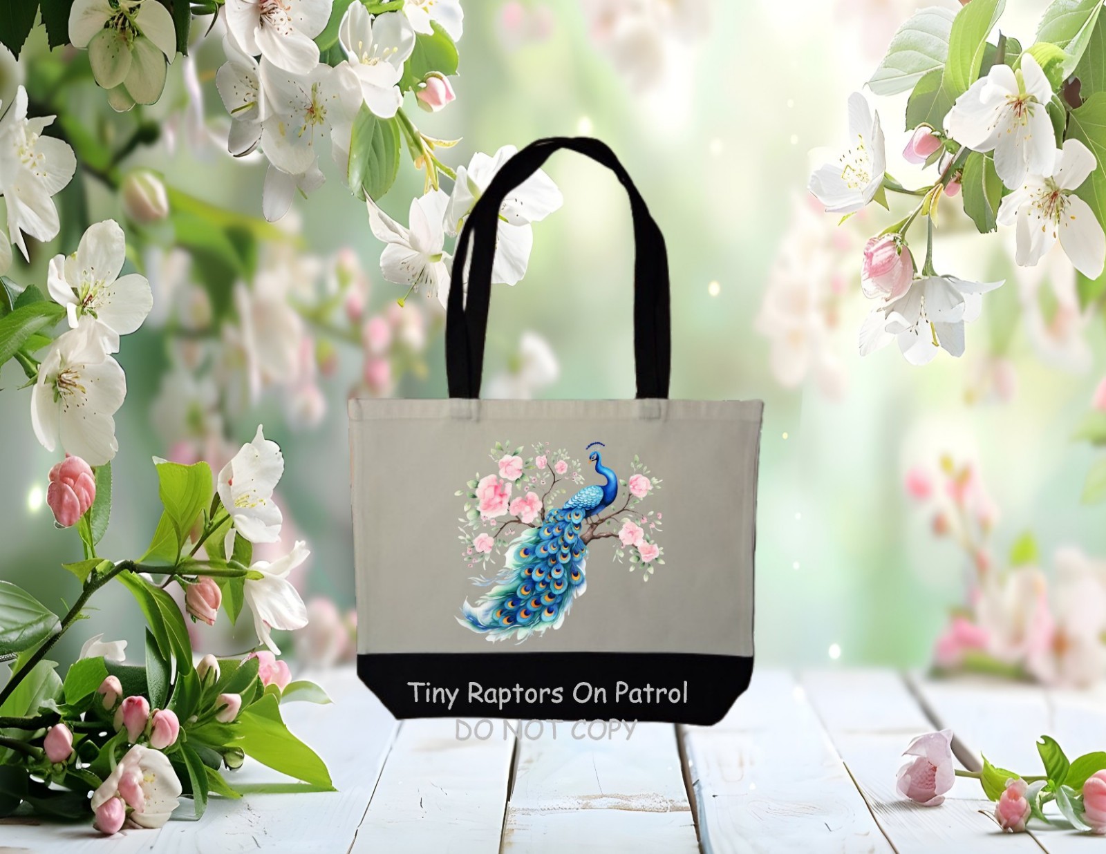 Peacock ~ Canvas Tote Bag~FREE shipping~shopping~CHOICE~Reusable~Gift~Birds