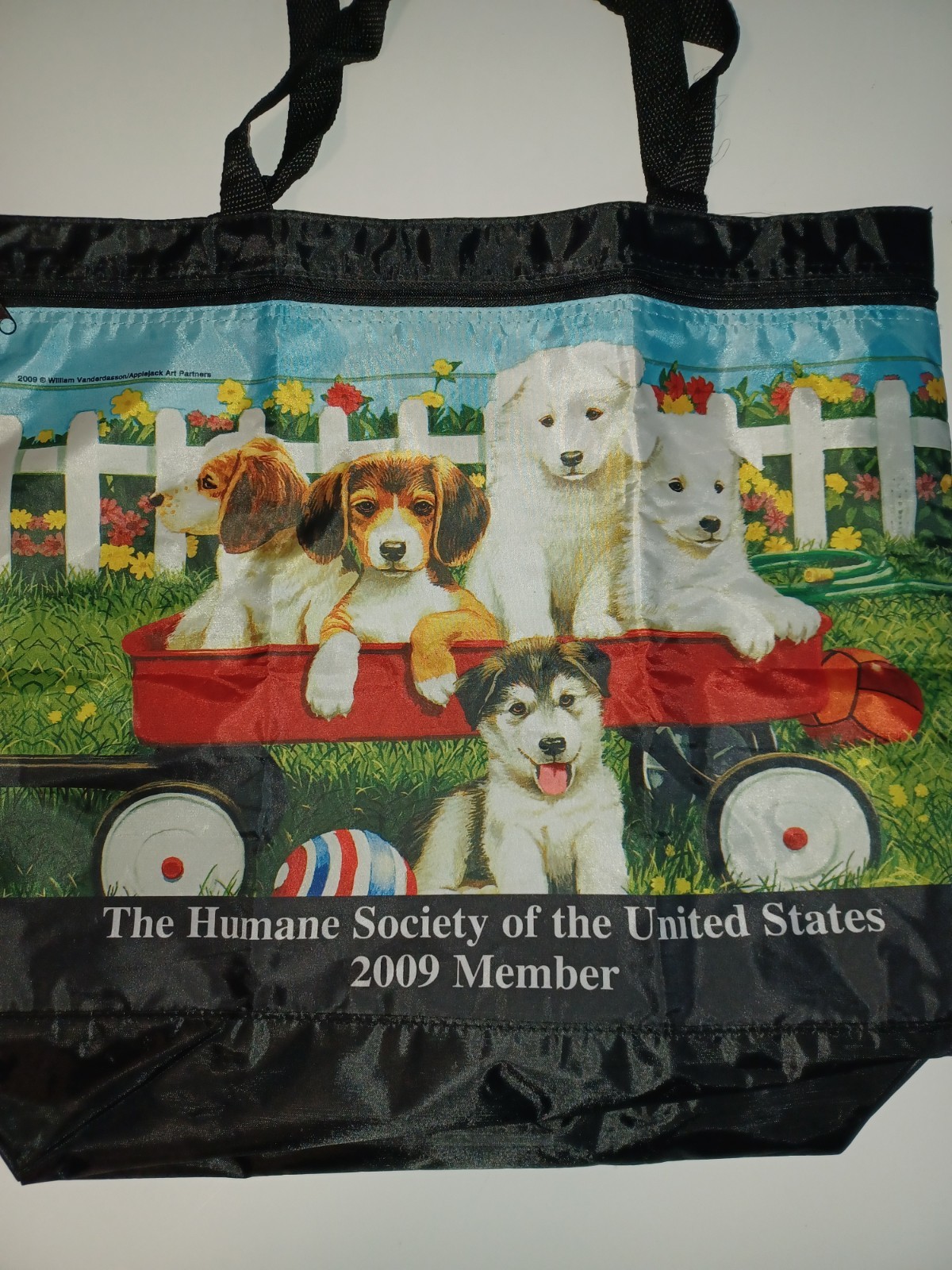 vintage 2009 Humane Society of the United States promotional tote bag