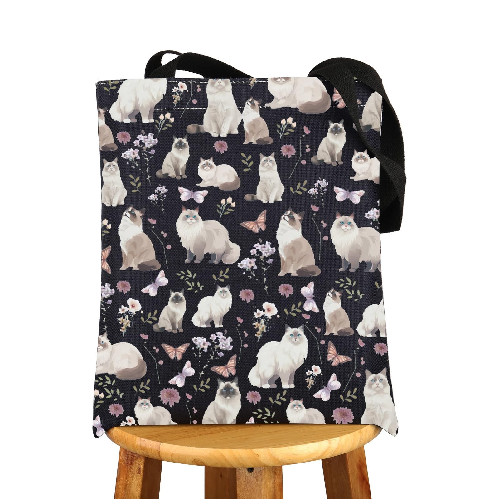 G2TUP Ragdoll Cat Tote Bag – Cat Owner & Lover Gifts – Shoulder Bag