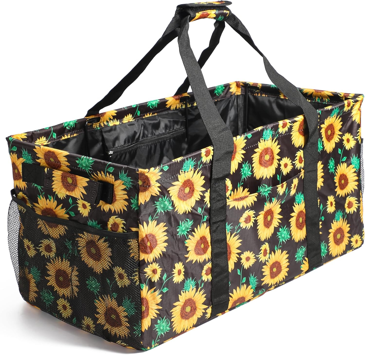 Extra Large Utility Tote Bag, Reusable Grocery Bags Foldable,Upgraded Metal Fram