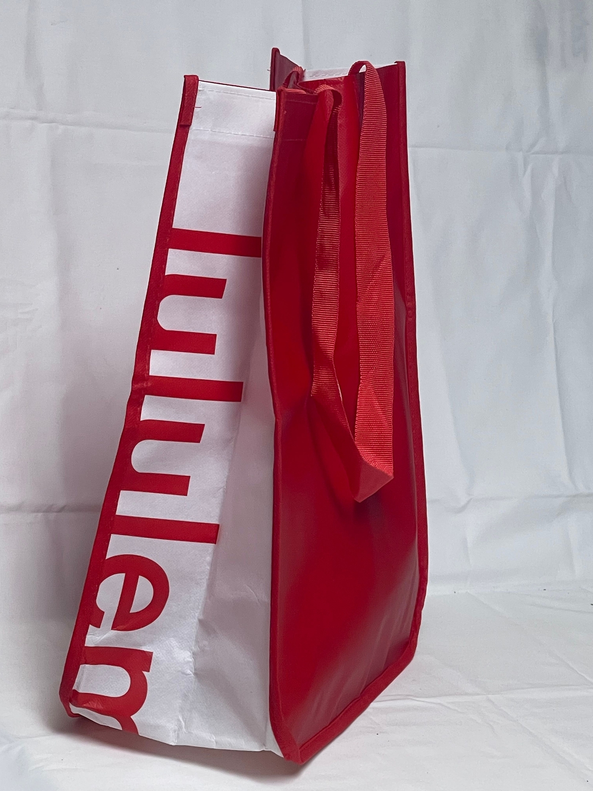 Lululemon Reusable Shopping Large Tote Bag w/ Nylon Handle – Red – New