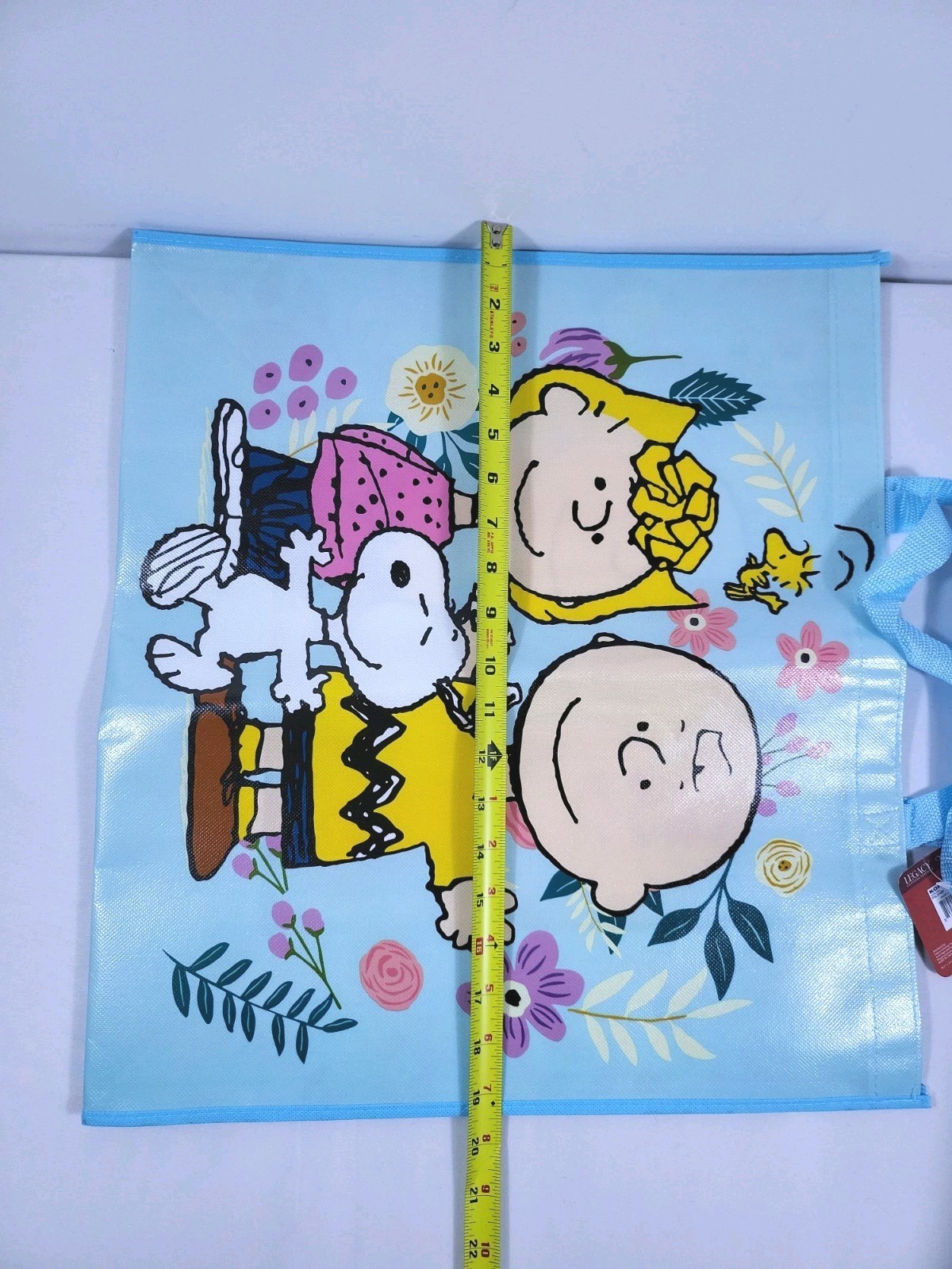 Peanuts Gang New Snoopy & Woodstock Reusable Shopping Bag Grocery Travel Bag