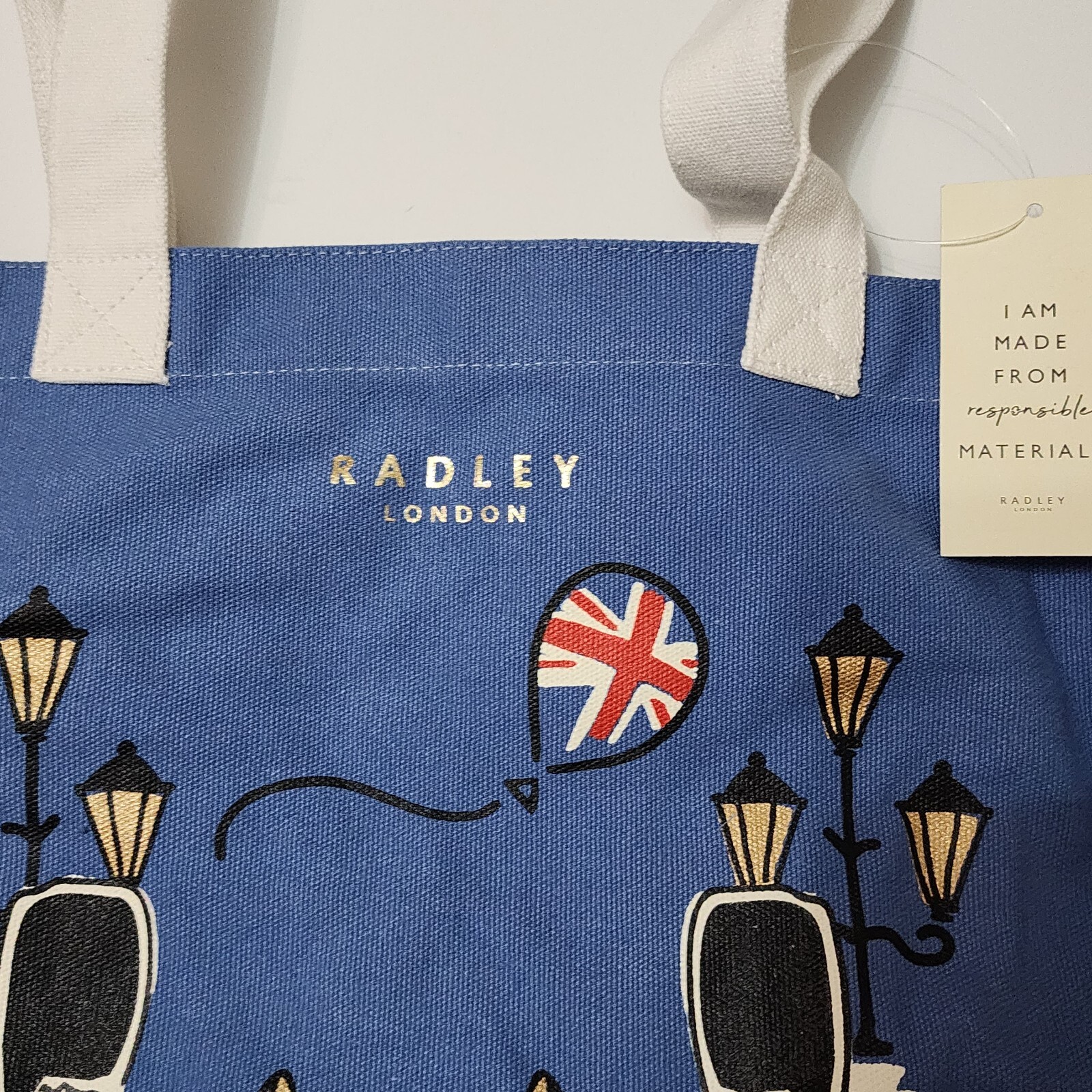 Radley London King Charles III Coronation Blue Bag 2023 Dog Terrier Bunting