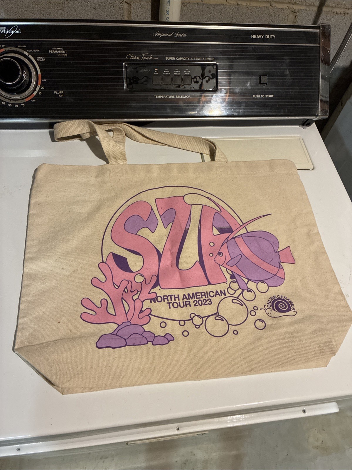 SZA “SOS Tour” + Beabadoobee Concert Tour Tote Bag – Canvas