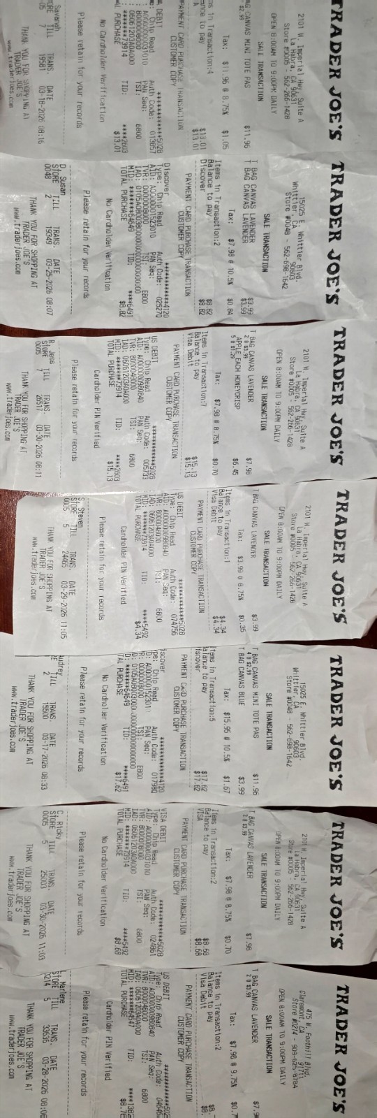 2026 Trader JOE’s SPRING MINI TOTE BAGS 4 Different Colors