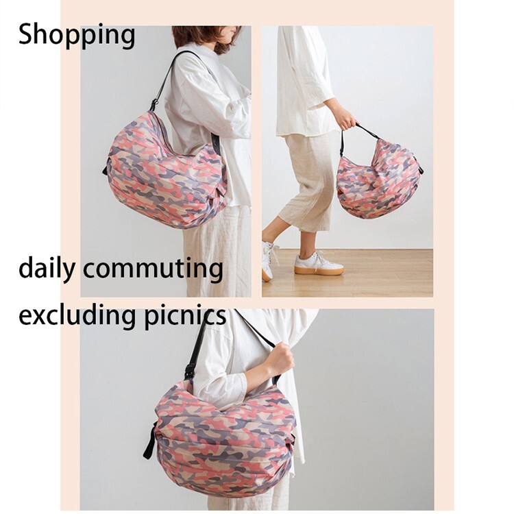 Reusable Grocery Bags with Handles Foldable Shopping Bags, Large Storage Bag