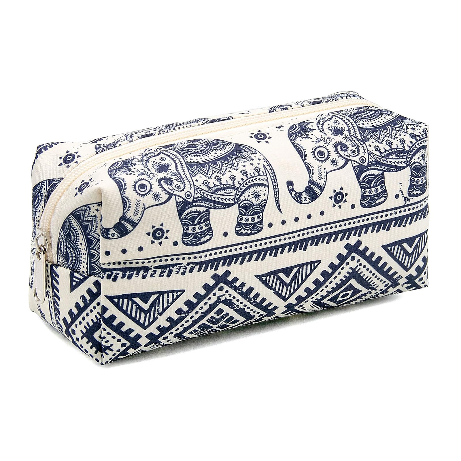 Long Keeper Cosmetic Bags for Women – Water ONE SIZE, Beige Geometric