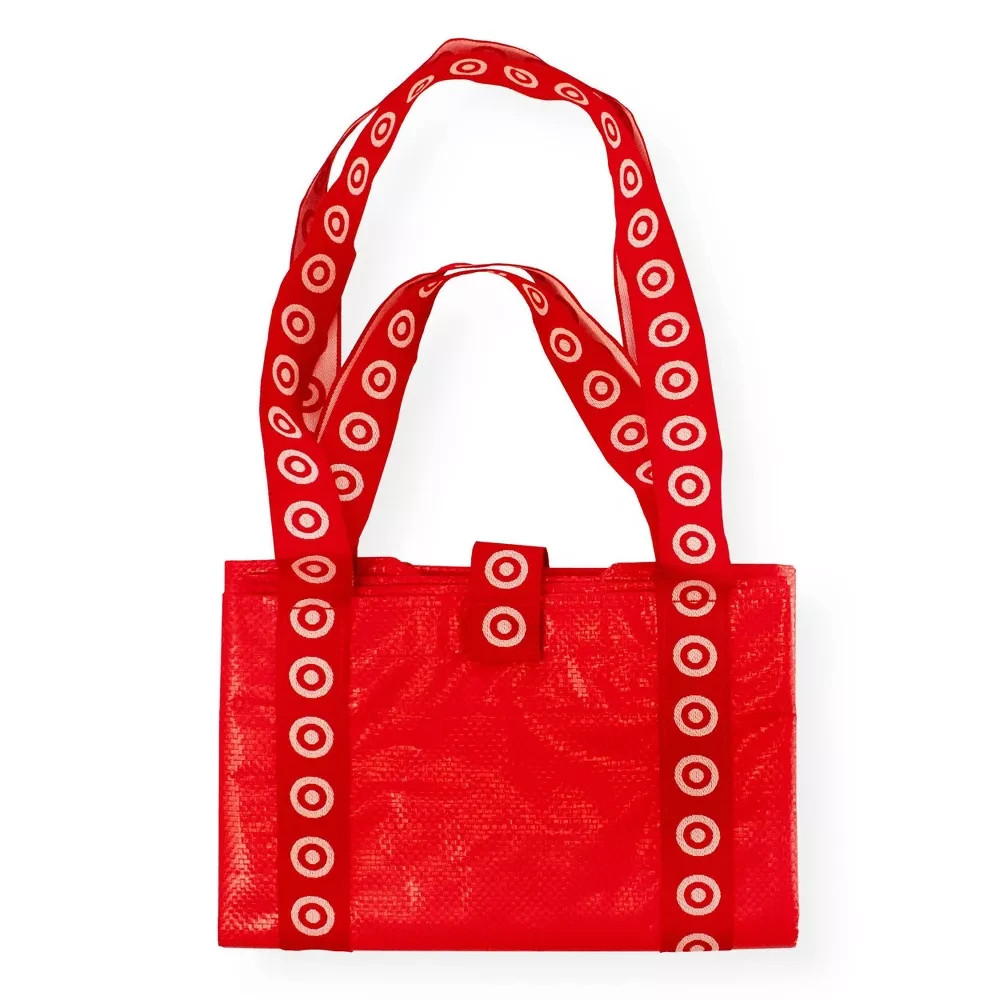 32.5″ Reusable Bag XL tote Target Run Bag Red (4 PACK BUNDLE)