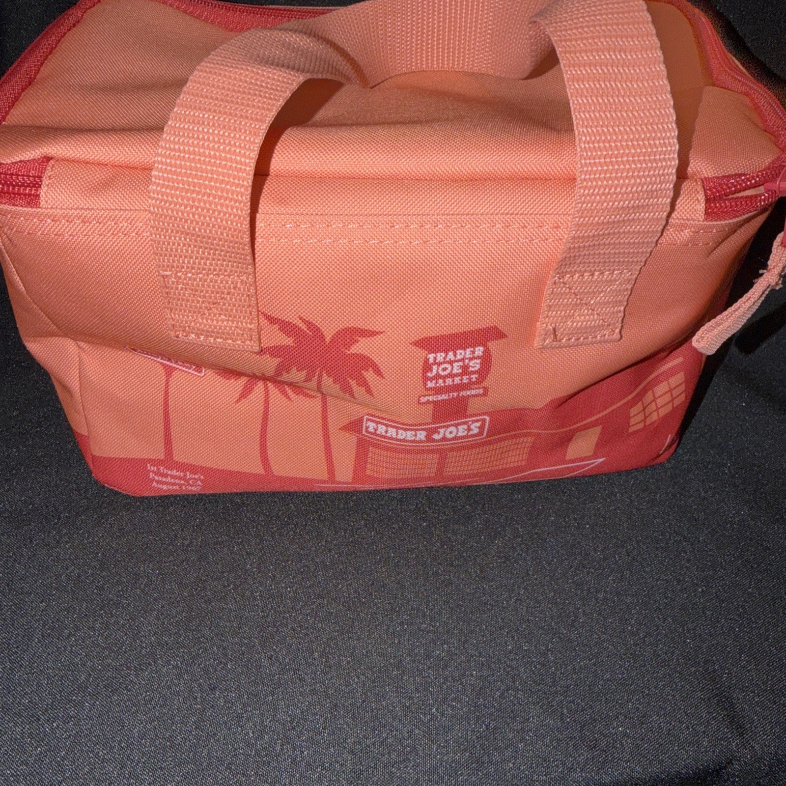 Trader Joe’s Mini Insulated Tote Bag -Peach/ Rose -New With Tags