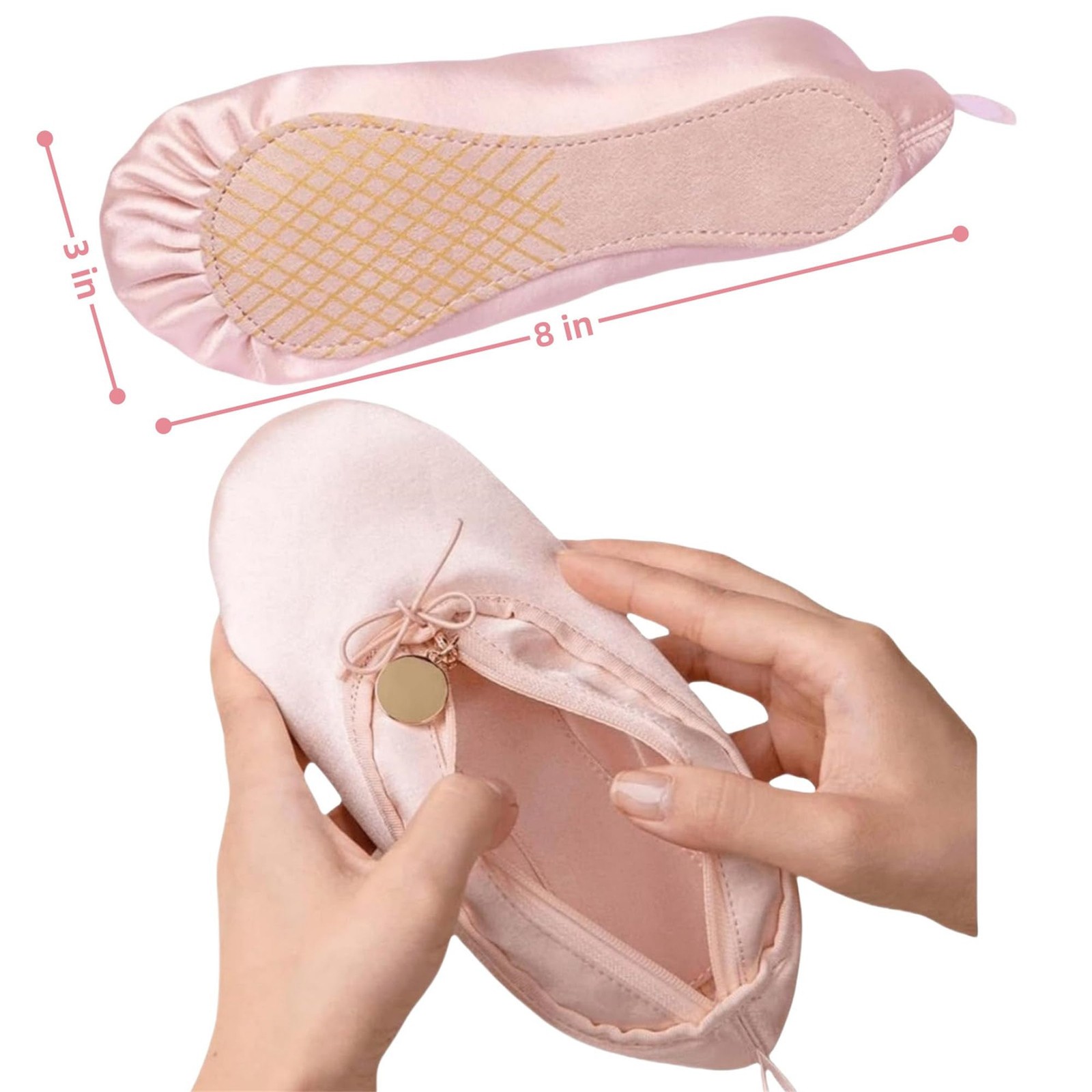 CXYANG Pink Ballet Dance Shoe Makeup Bag Recital Gifts Small, Strawberry R