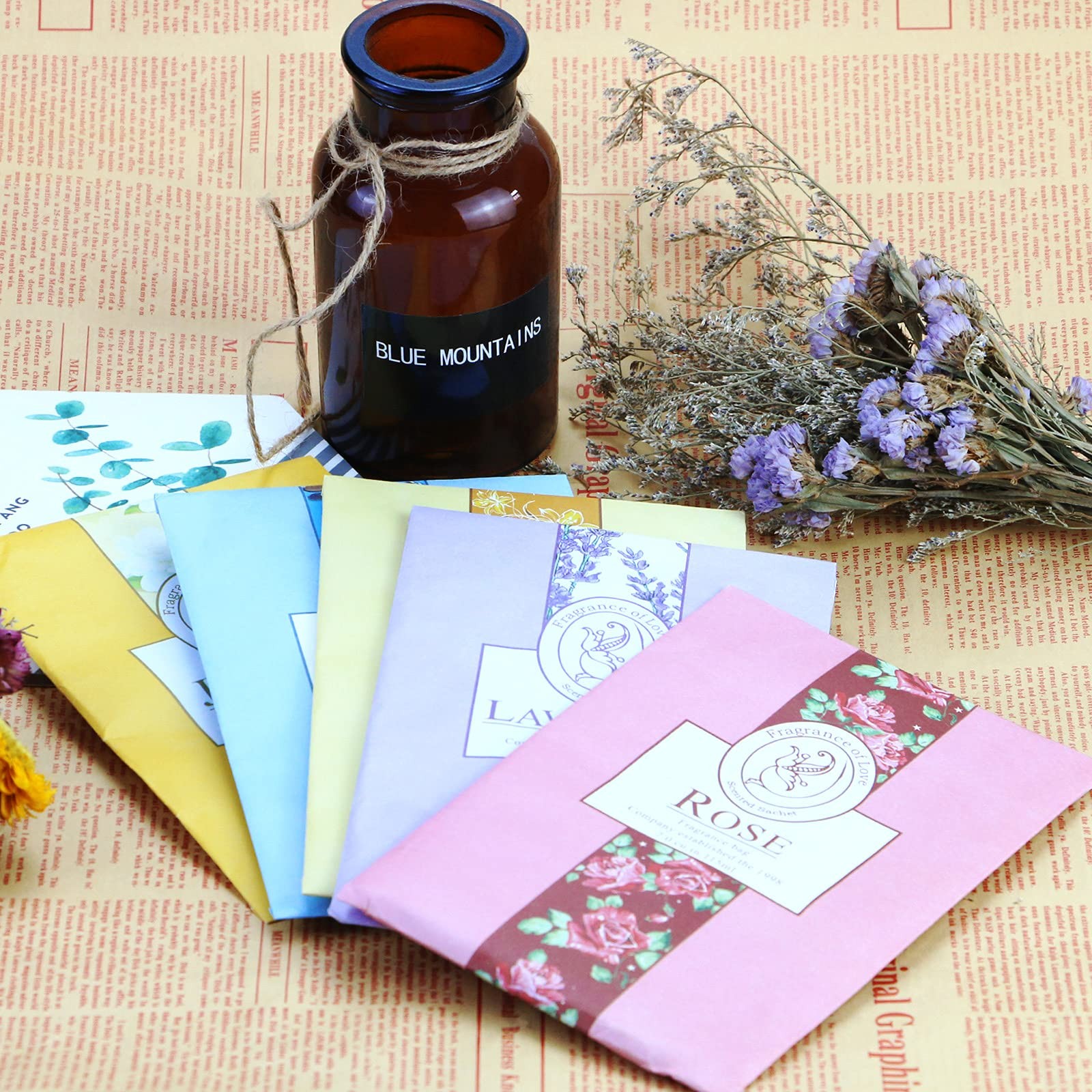 SKPPC 15 Pack Closet Air Freshener, Flower Scented Sachets Bags for Drawer…