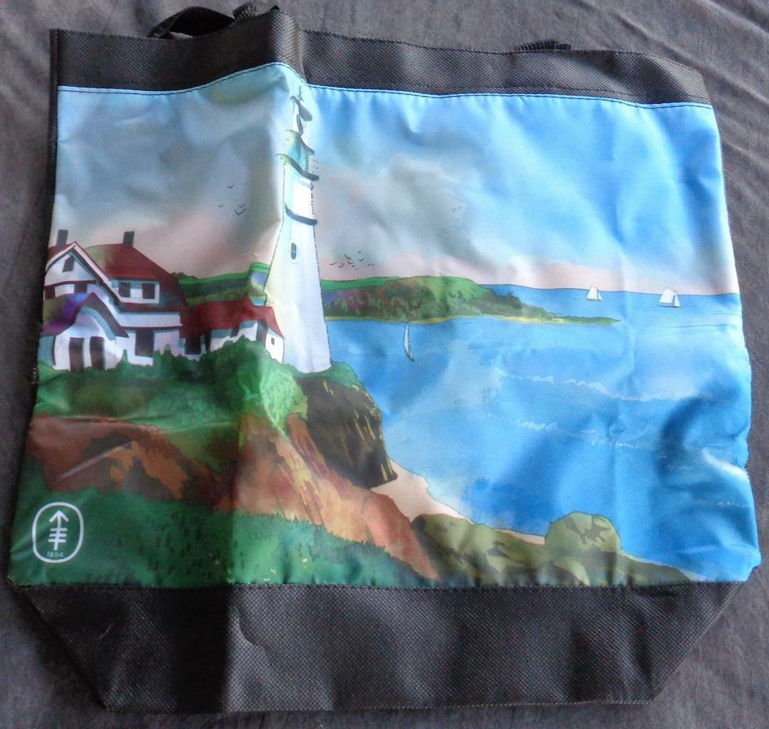 Beautiful Reusable Shopping Bag – Synthetic Material – Scenic Front Piece – NWOT