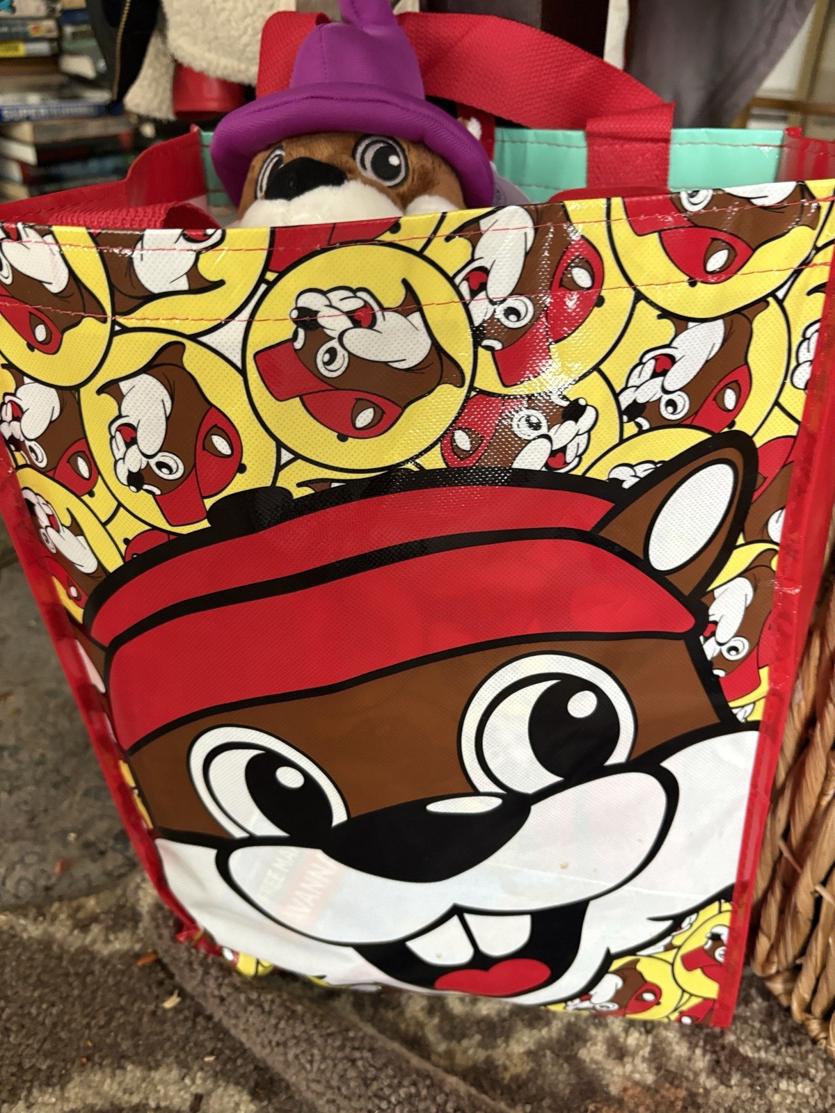 Brand New Limited Edition Buc-ees Bucees Reusable Shopping Tote Bag Beaver Logo