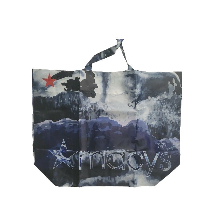 Macys x Oceancycle From Beach to Bag 1 Reusable Shopping Tote Bag Bluewave.