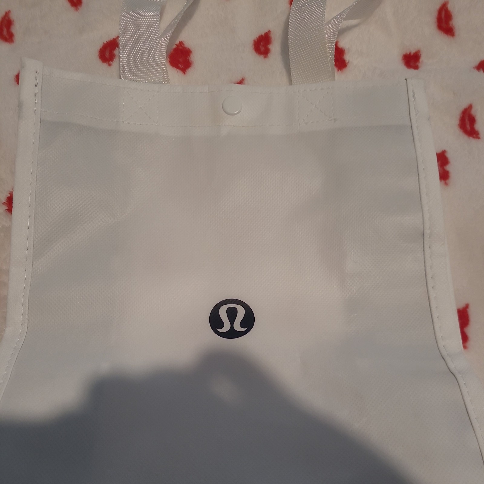 Lululemon Reusable White EMPTY BAG 9.5in x 11.5in