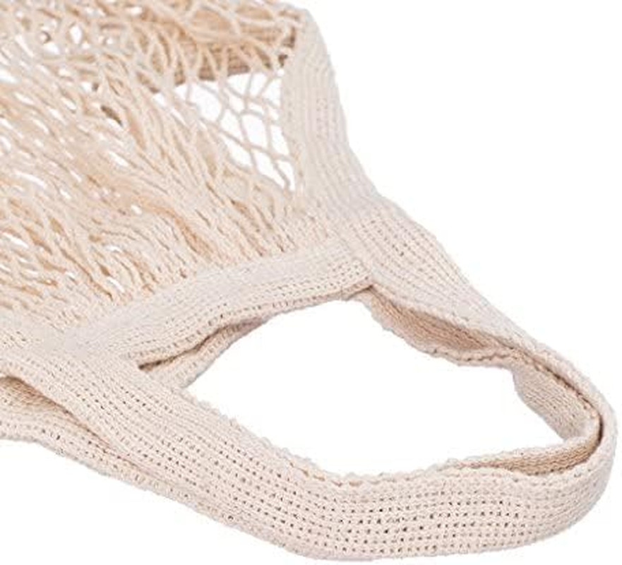 3 Pack Reusable Grocery Bags Cotton Net Shopping Tote Ecology Market String Bag