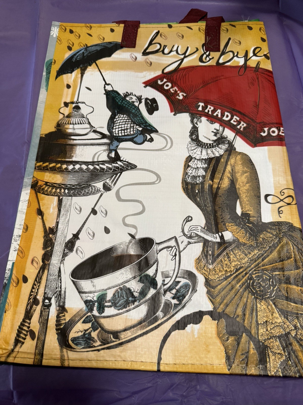 TRADER JOE’S WASHINGTON STATE SEATTLE REUSABLE SHOPPING BAG NWT
