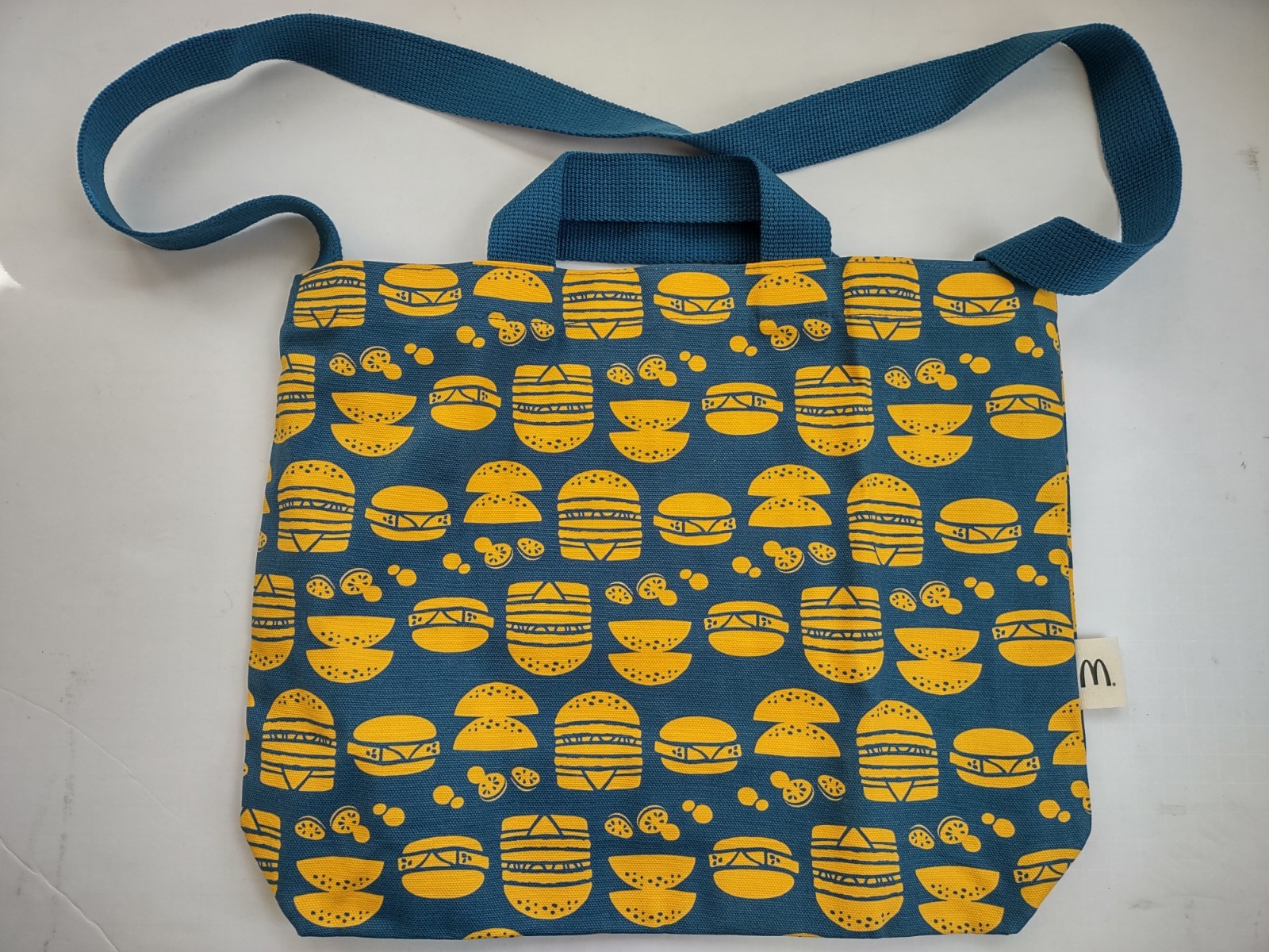 MCDONALDS Taiwan Exclusive IN BLOOM Designer Hamburger Canvas Tote Bag *RARE*