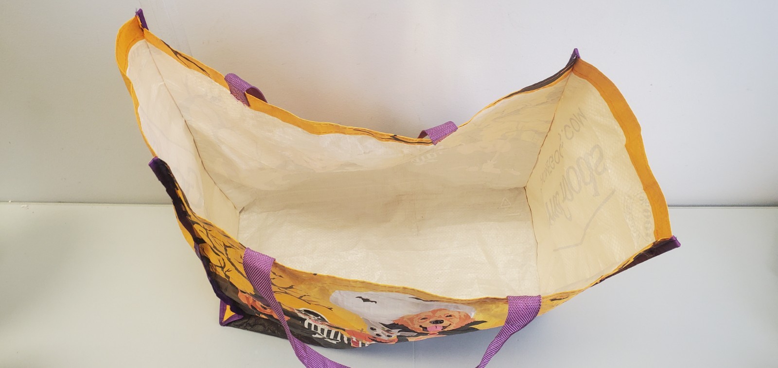 HOME GOODS Shopping Bag Reusable Tote Halloween Dogs In Costumes Cute